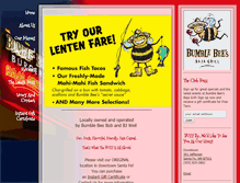 Tablet Screenshot of bumblebeesbajagrill.com